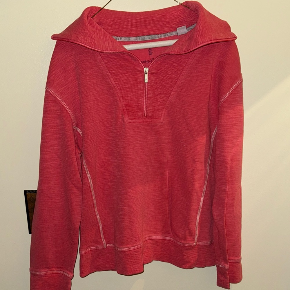Tommy Bahama Coral Half-Zip Sweater